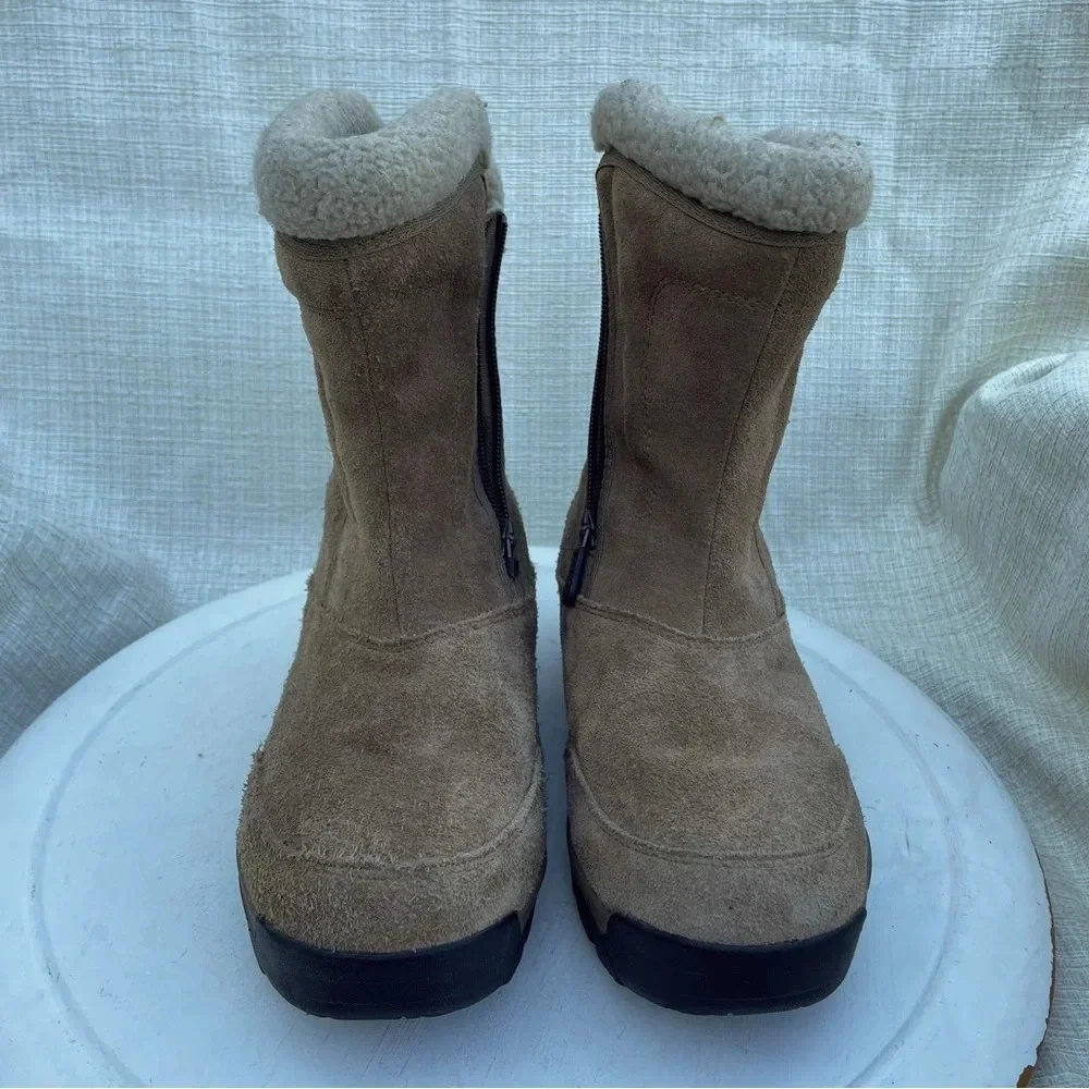 Sorel Women’s Waterfall Suede Tan Boots Sz 7